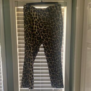 Zara Brown and Black Casual Leopard Print Bottoms